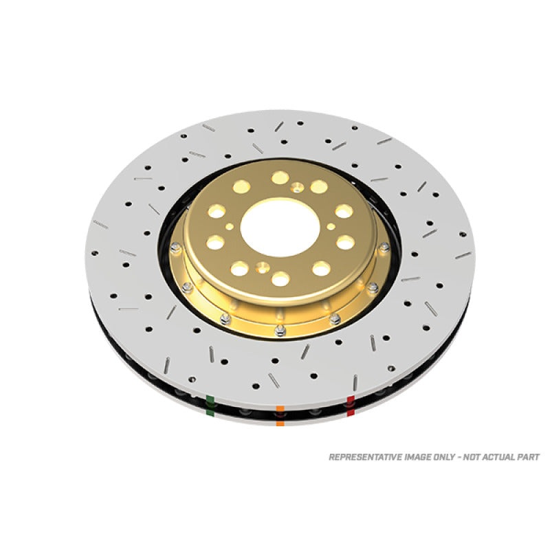 DBA 05-10 Mustang GT V8 Shebly Edition Front Drilled & Slotted 5000 Series 2 Piece Rotor Assembled w