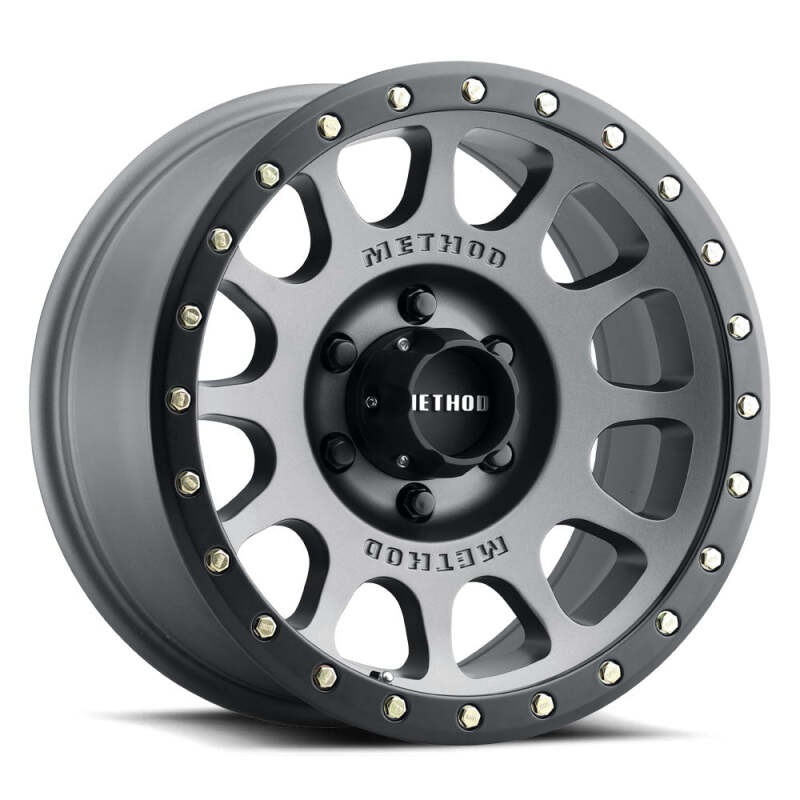 Method MR305 NV 16×8 / 0mm Offset / 6×5.5 BP / 108mm CB / Titanium – Matte Black Lip
