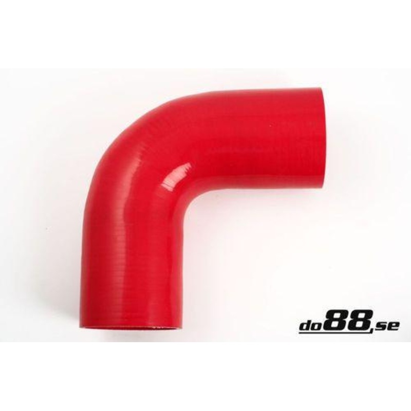 Silicone Hose Red 90 degree 4” (102mm)