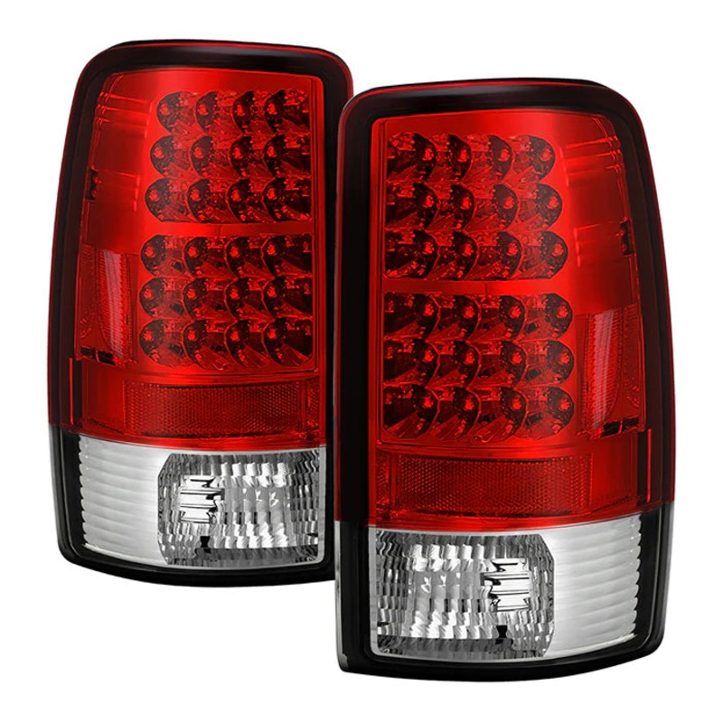 2000-2006 Chevy Suburban/Tahoe 1500/2500 / GMC Yukon/Yukon XL / 2001-2006 GMC Yukon Denali/Denali XL ( Lift Gate Style Only ) LED Tail Lights – Red Clear