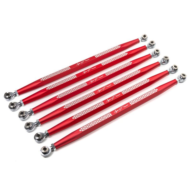 Agency Power 17-20 Can-Am Maverick X3 X RS Adjustable Rear Radius Rod Set – Red