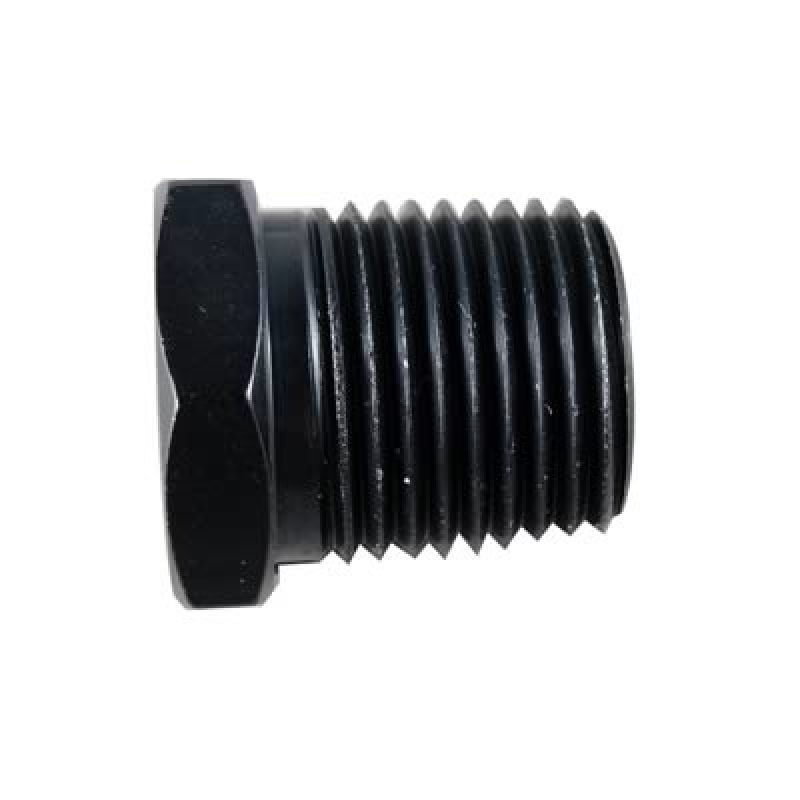 Fragola 3/8 Male Hex Pipe Plug – Black