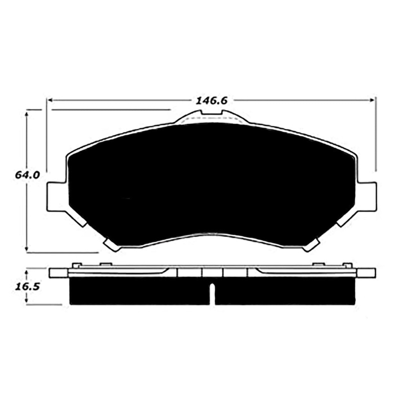 Porterfield Brake Pads for 2012 DODGE CARAVAN / GRAND CARAVAN