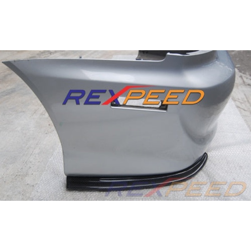 Rexpeed Carbon Fiber Rear Bumper Extension USDM Mitsubishi EVO 8-9 2003-2007 | R114