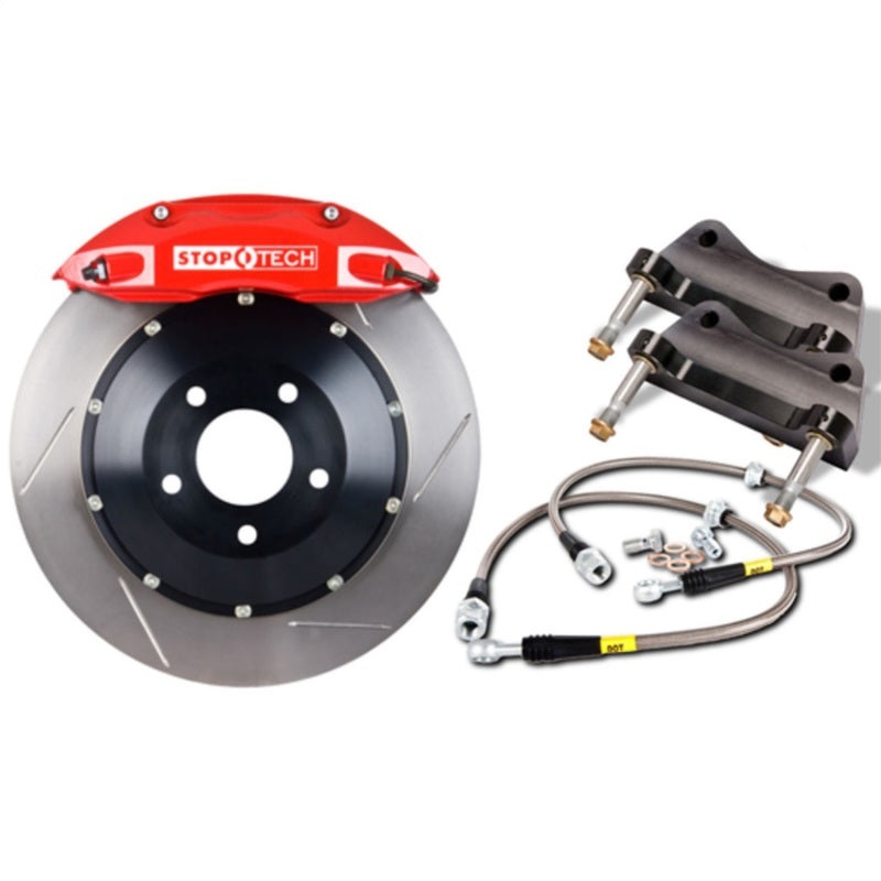 StopTech 08-09 WRX STi Front BBK ST60 355×32 Slotted Rotors Red Calipers