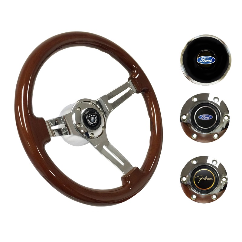 1963-64 Ford Falcon Steering Wheel Kit | Mahogany Wood | ST3011