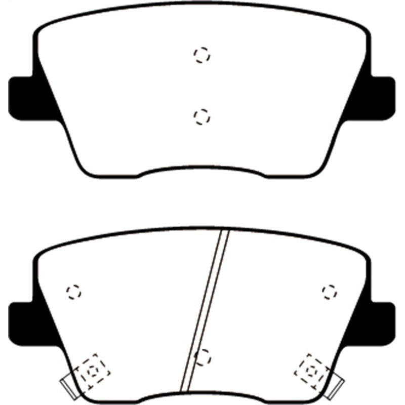 EBC 2019+ Hyundai Veloster (2nd Gen) 2.0L Turbo N Redstuff Rear Brake Pads