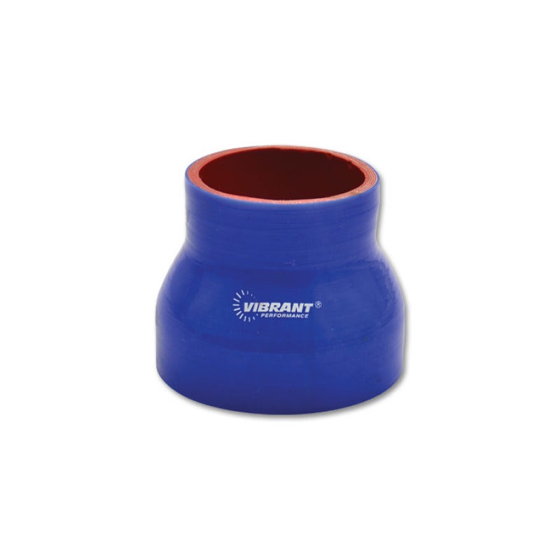 Vibrant 4 Ply Reinforced Silicone Transition Connector – 1.75in I.D. x 2in I.D. x 3in long (BLUE)