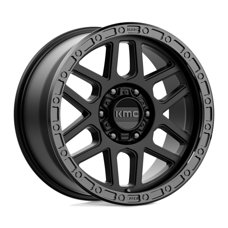 KMC Wheels KM544 Mesa 17″ 6×139.7 Satin Black With Gloss Black Lip