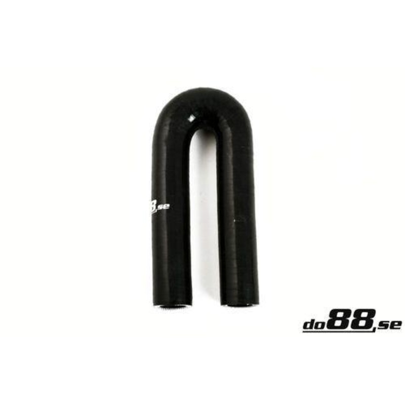 Silicone Hose Black 180 degree 0,5” (13mm)