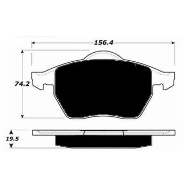 Porterfield Brake Pads for 2005 AUDI TT Quattro – 225 HP 1.8L