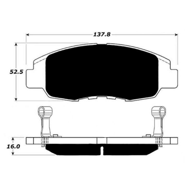 Porterfield Brake Pads for 2011 HONDA CIVIC Sedan DX